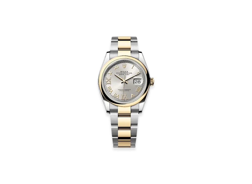 ROLEX Datejust 36 Oystersteel & Yellow Gold "Grey"