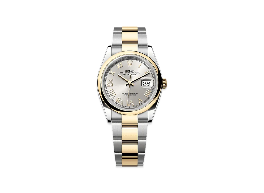 ROLEX Datejust 36 Oystersteel & Yellow Gold "Silver"