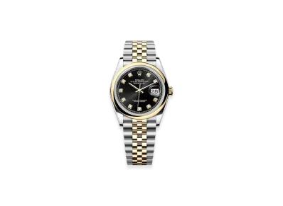 ROLEX Datejust 36 Oystersteel & Yellow Gold "Black"