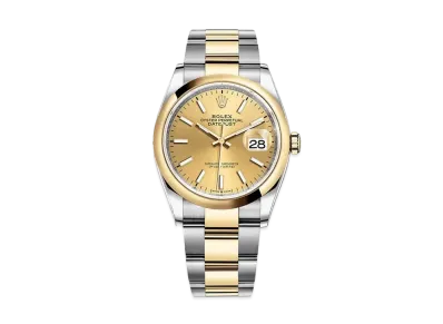 ROLEX Datejust 36 Oyster 36mm "Champagne/Oyster Steel/Yellow Gold"
