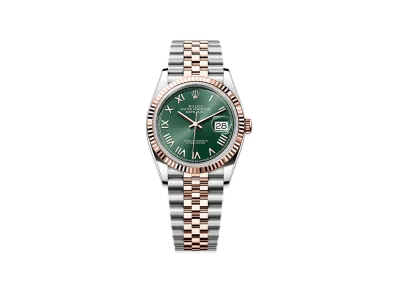 ROLEX Datejust 36 Oystersteel & Everose Gold "Mint Green"