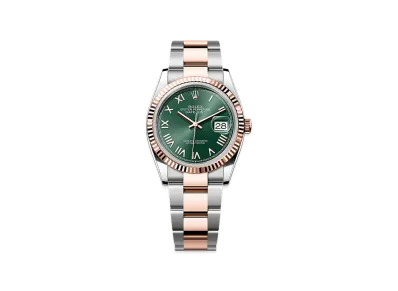 ROLEX Datejust 36 Oystersteel & Everose Gold "Mint Green"