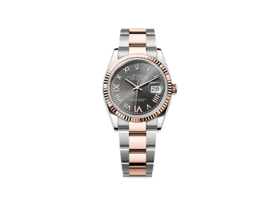ROLEX Datejust 36 Oystersteel & Everose Gold "Slate"