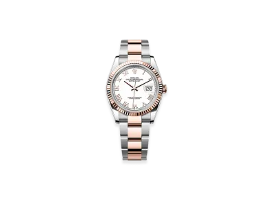 ROLEX Datejust 36 Oystersteel & Everose Gold "White"