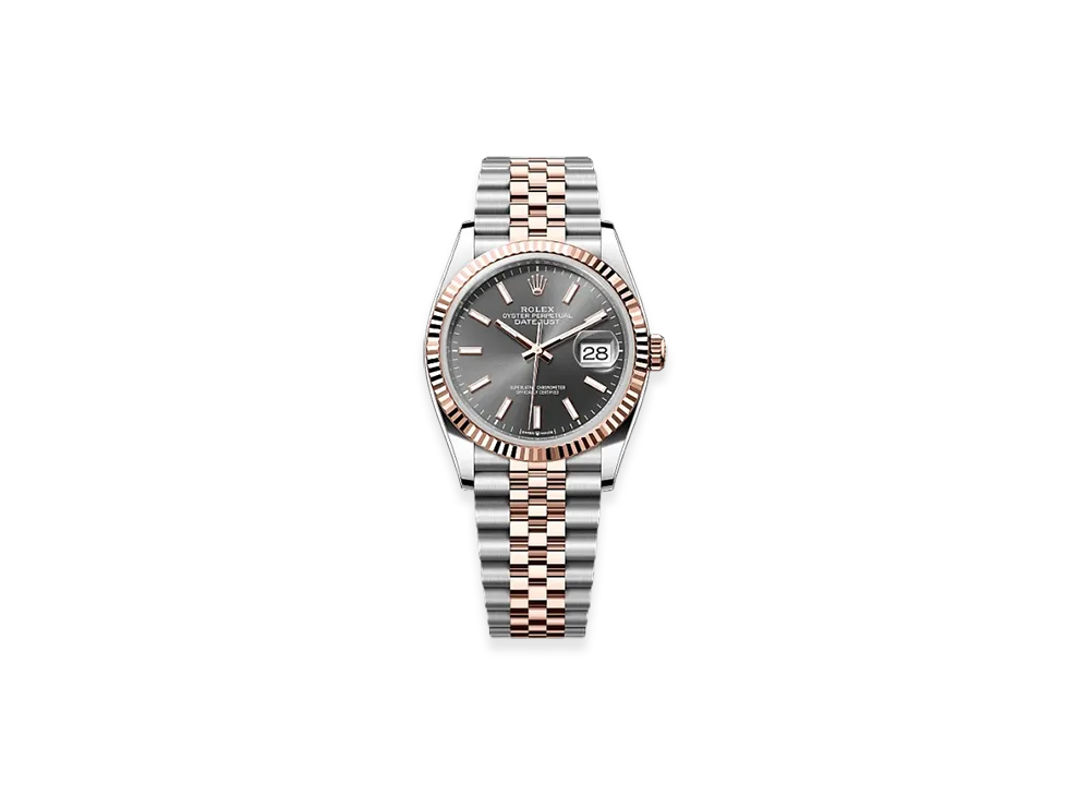 ROLEX Datejust 36 Oystersteel & Everose Gold "Grey"