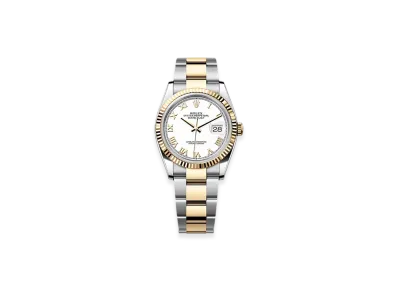 ROLEX Datejust 36 Oystersteel & Yellow Gold "White"