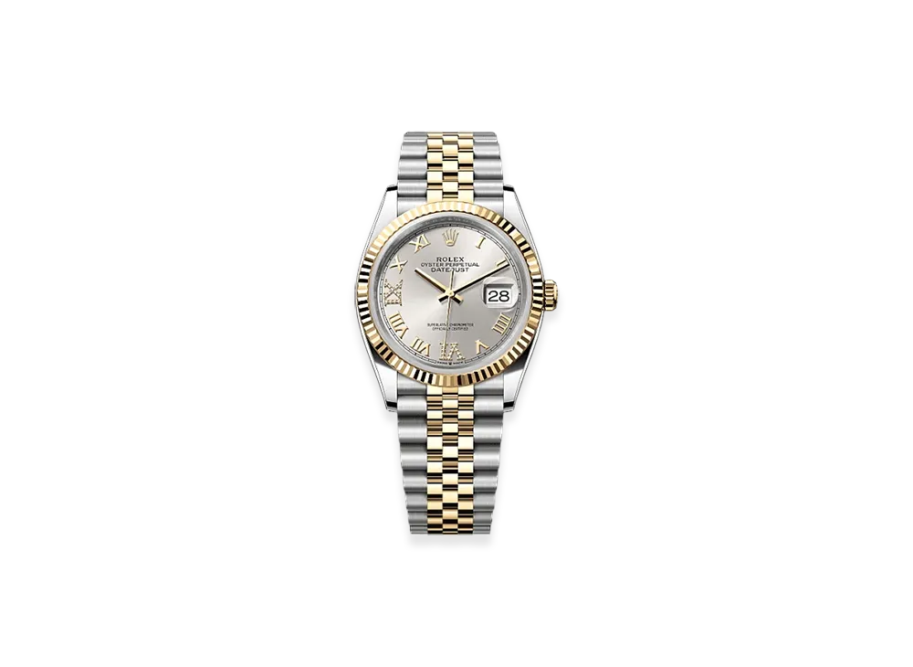 ROLEX Datejust 36 Oystersteel & Yellow Gold "Grey"