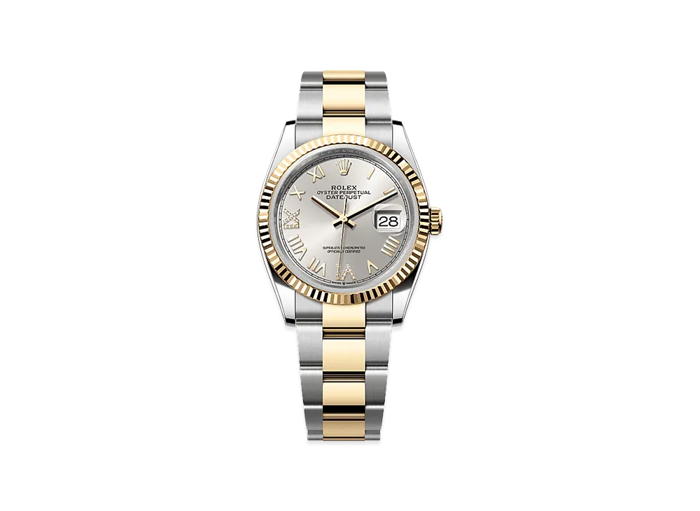 ROLEX Datejust 36 Oystersteel & Yellow Gold "Silver"