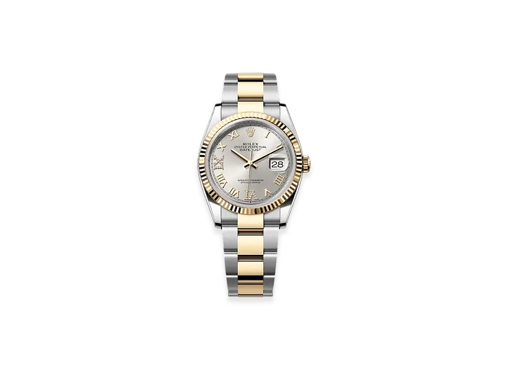 ROLEX Datejust 36 Oystersteel & Yellow Gold "Grey"