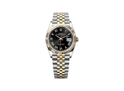 ROLEX Datejust 36 Oystersteel & Yellow Gold "Black"