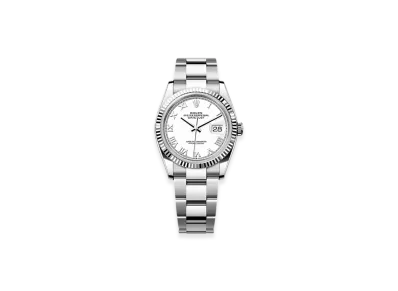 ROLEX Datejust 36 Oystersteel & White Gold "White"