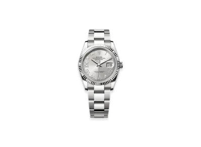 ROLEX Datejust 36 Oystersteel & White Gold "Grey"