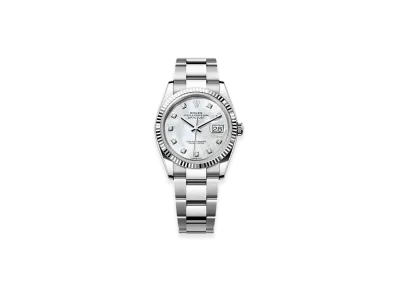ROLEX Datejust 36 Oystersteel & White Gold "White"