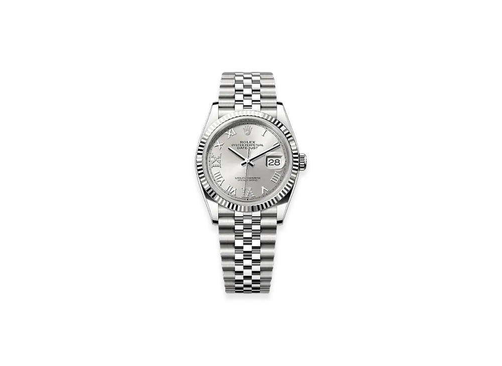 ROLEX Datejust 36 Oystersteel & White Gold "Grey"