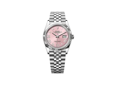 ROLEX Datejust 36 Oystersteel & White Gold "Pink"