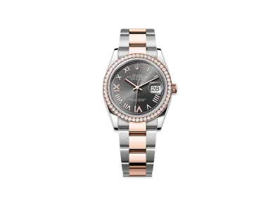 ROLEX Datejust 36 Oystersteel & Everose Gold Diamond "Slate"