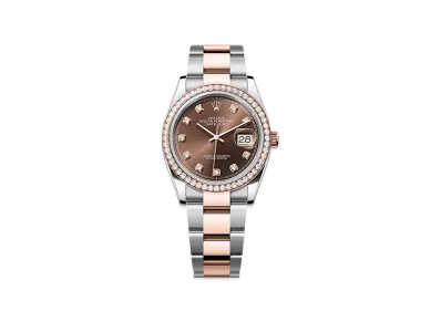 ROLEX Datejust 36 Oystersteel & Everose Gold Diamond "Chocolate"