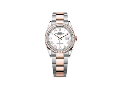 ROLEX Datejust 36 Oystersteel & Everose Gold Diamond "White"