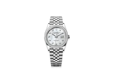 ROLEX Datejust 36 Oystersteel & White Gold Diamonds "White"