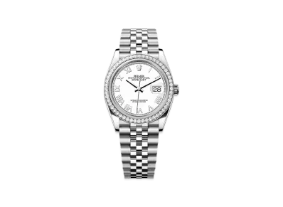 ROLEX Datejust 36 Oystersteel & White Gold Diamond "White"