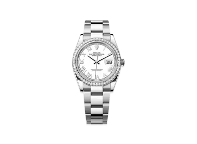 ROLEX Datejust 36 Oystersteel & White Gold Diamond "White"