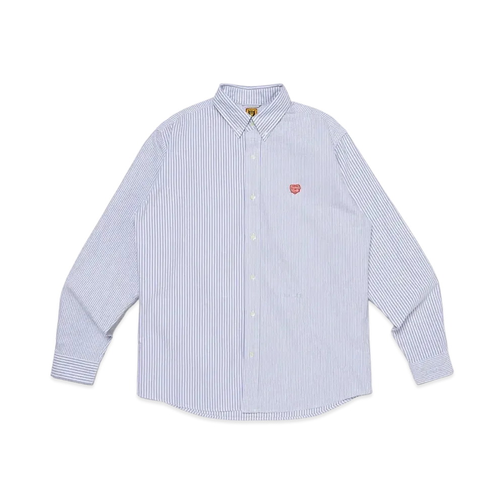 HUMAN MADE Stripe Oxford Bd Shirt "Blue"