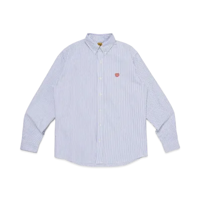 HUMAN MADE Stripe Oxford Bd Shirt "Blue"