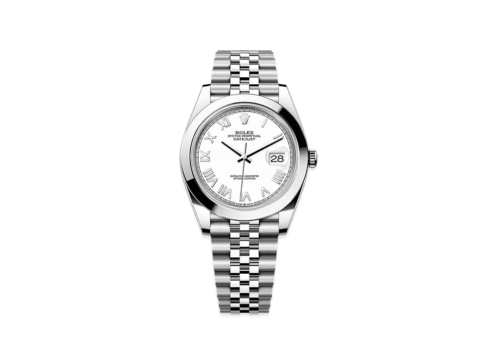 ROLEX Datejust 41 Oystersteel "White"