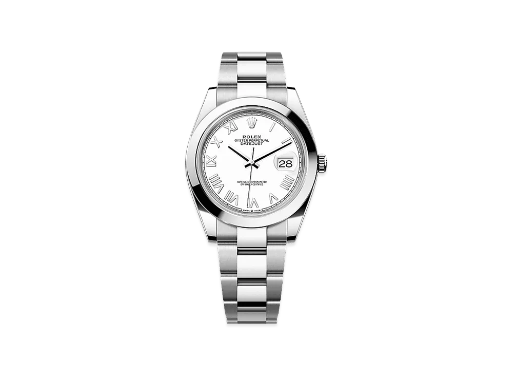 ROLEX Datejust 41 Oystersteel "White"