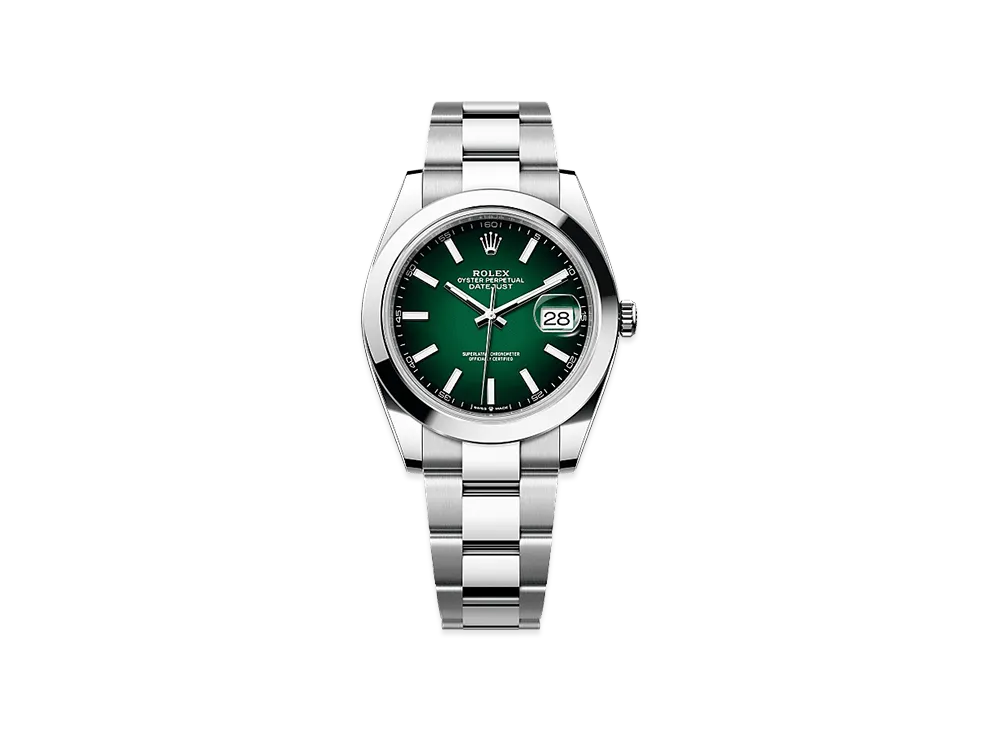 ROLEX Datejust 41 Oystersteel "Green Ombre"