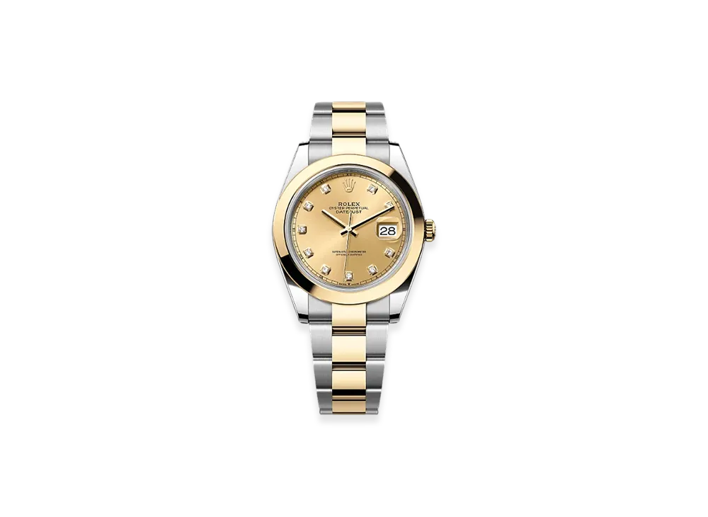 ROLEX Lady-Datejust Oystersteel & White Gold Diamonds "Gold"