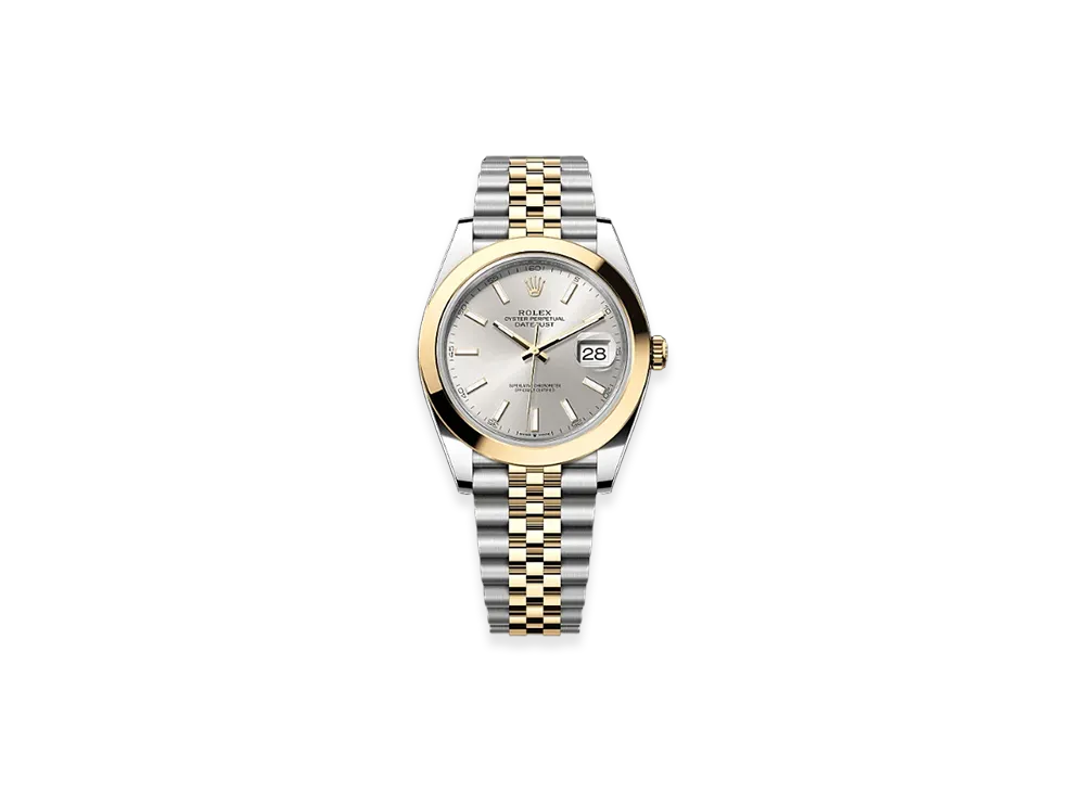 ROLEX Lady-Datejust Oystersteel & White Gold Diamonds "Grey"
