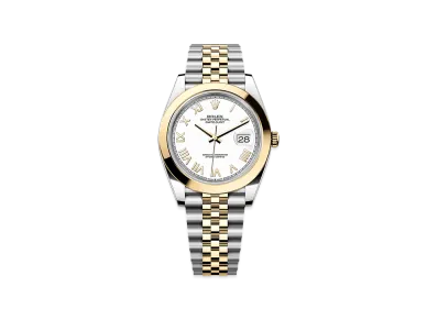 ROLEX Datejust 41 Oystersteel & Yellow Gold "White"