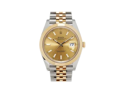 ROLEX Datejust 41 Oyster 41mm "Champagne/Oyster Steel/Yellow Gold"