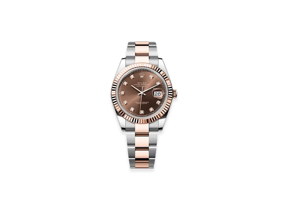 ROLEX Datejust 41 Oystersteel & Everose Gold "Brown"