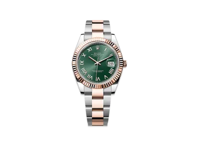 ROLEX Datejust 41 Oystersteel & Everose Gold "Mint Green"