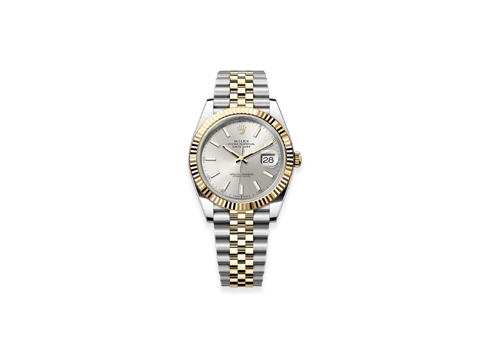 ROLEX Lady-Datejust Oystersteel & White Gold Diamonds "Grey"
