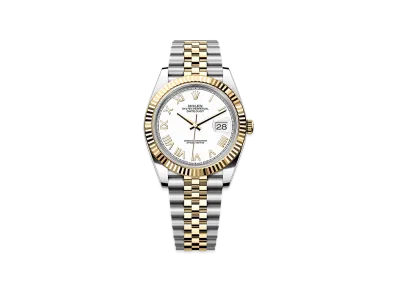 ROLEX Datejust 41 Oystersteel & Yellow Gold "White"