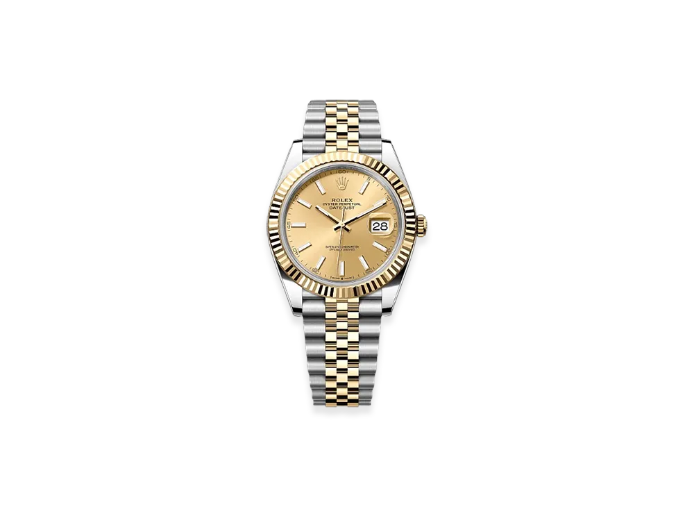 ROLEX Lady-Datejust Oystersteel & White Gold Diamonds "Gold"