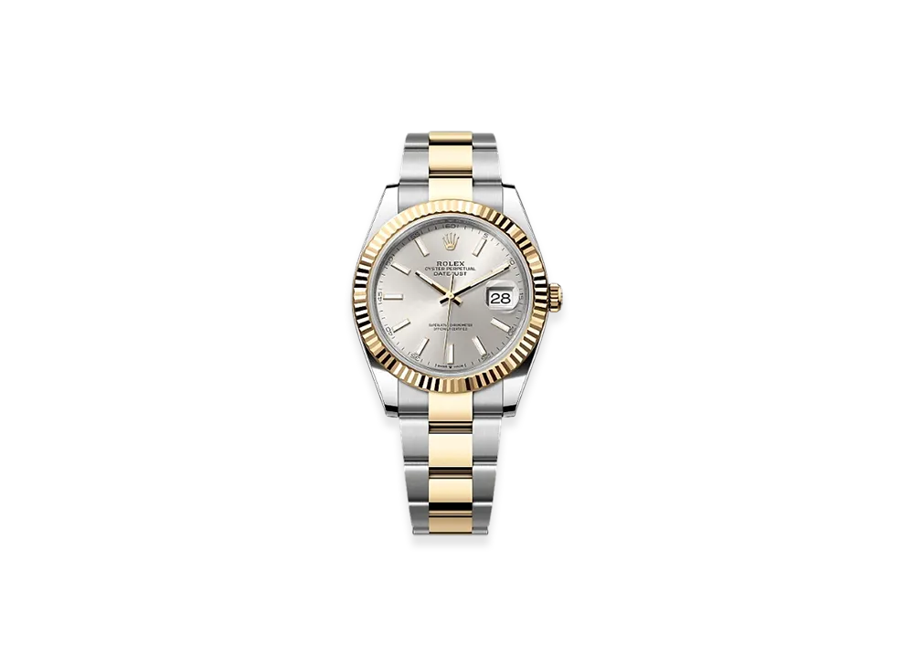 ROLEX Lady-Datejust Oystersteel & White Gold Diamonds "Grey"