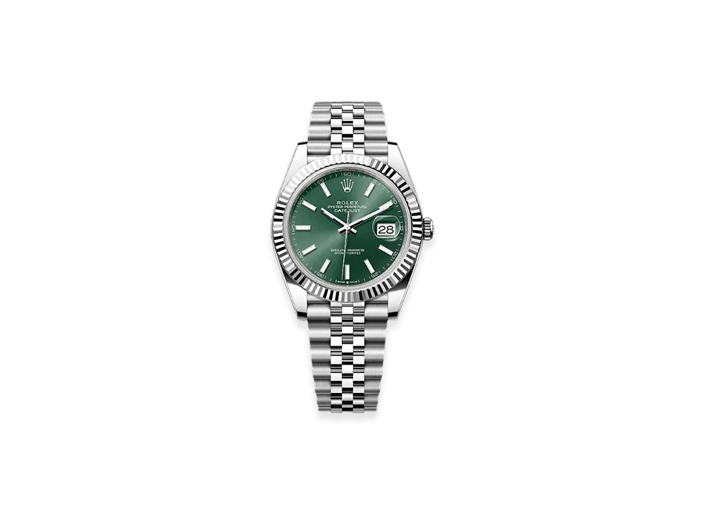 ROLEX Oyster Perpetual 28 Oystersteel "Green"