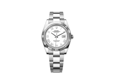 ROLEX Datejust 41 Oystersteel & White Gold "White"