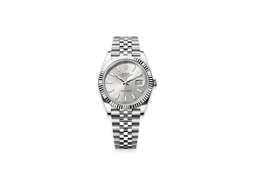 ROLEX Lady-Datejust Oystersteel & White Gold Diamonds "Grey"