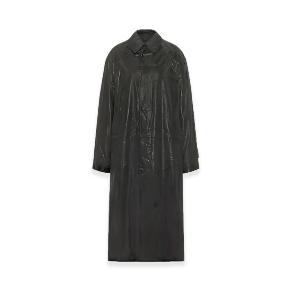 Maison Margiela Foil Printed Trench Coat "Black"