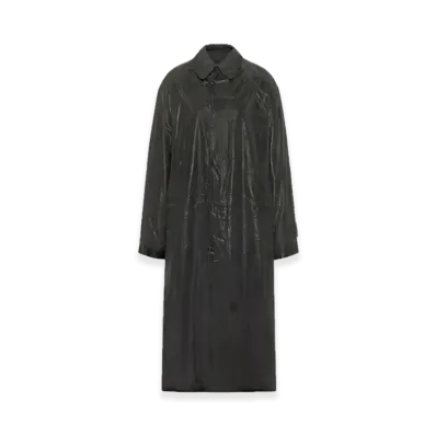 Maison Margiela Foil Printed Trench Coat "Black"