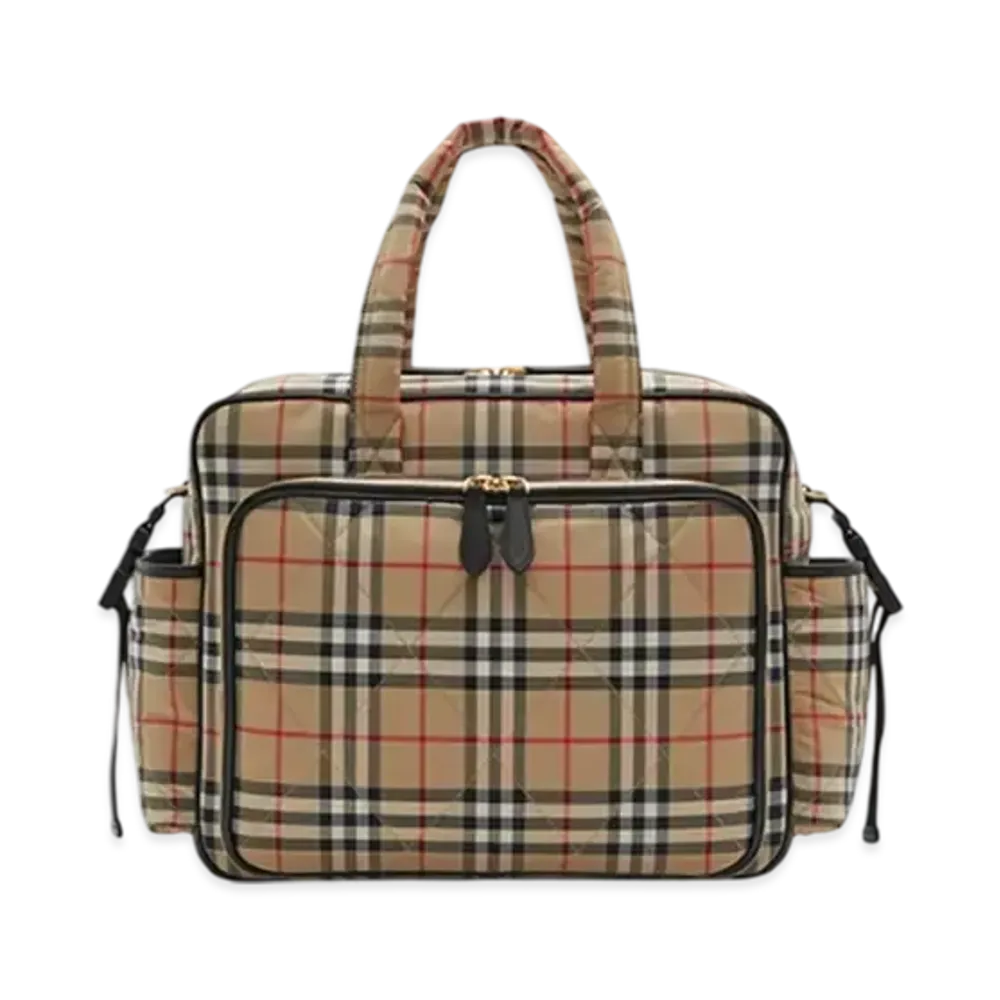 Burberry Check Baby Changing Bag "Archive Beige"