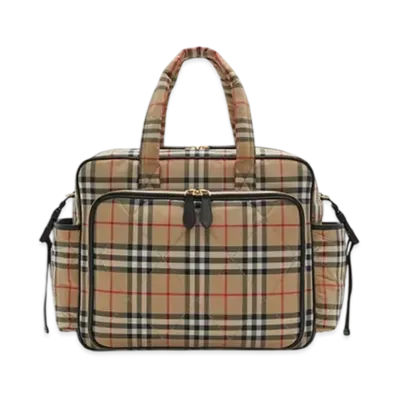 Burberry Check Baby Changing Bag "Archive Beige"