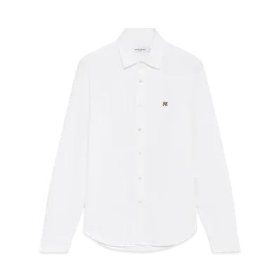 Maison Kitsune JP Exclusive Fox Head Embroidery Shirt "White"