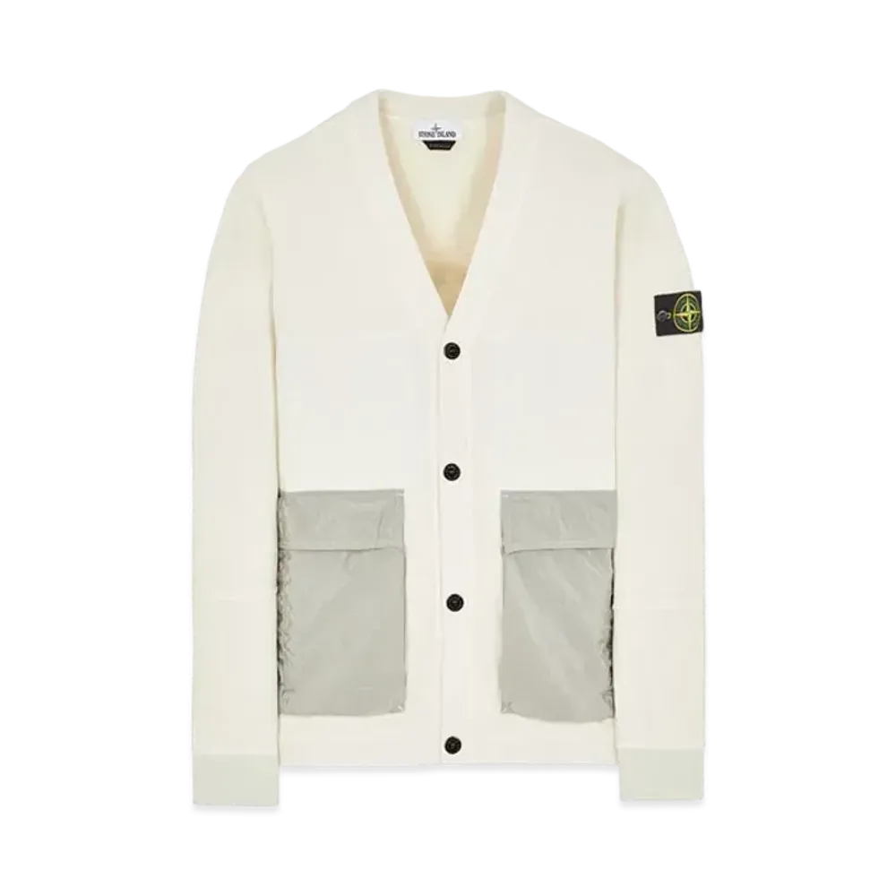 Stone Island 64841 BRUSHED FLEECE WITH NYLON METAL DETAILS "Ibory"