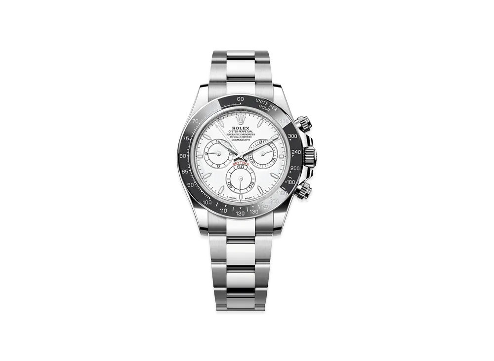 ROLEX Oyster Perpetual Cosmograph Daytona 40 Oystersteel & Platinum "White Enamel"